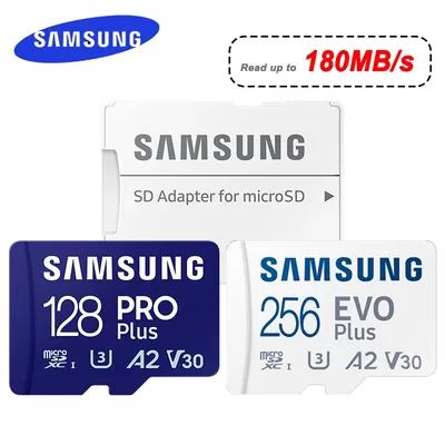SAMSUNG EVO Plus Micro SD-Karte 128 GB 64 GB 512 GB 256 GB Speicherkarte SD U1 U3 4K Micro SD Pro Plus Flash Microsd TF-Karte für Telefon