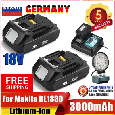 For Makita 18V 3Ah LXT Li-ion Replacement Battery BL1850 BL1850B BL1860 BL1860B BL1815 DJR183Z DJR185Z DJV180Z DJV181Z DSS610Z