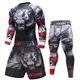 Men Sport MMA Rashguard Jiu Jitsu Jerseys+Pants Fitness T Shirt UCF BJJ Boxing Set Gym Rash Guard