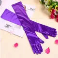 Oper Länge Lange Hand Handschuhe für Hochzeit Finger Gelb/Lila Braut Hochzeit Handschuhe Neue