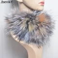 2024 Real Fox Fur Scarf Fur Headband Women Winter Ring Fox Fur Scarves Luxury Neck Warmer Good