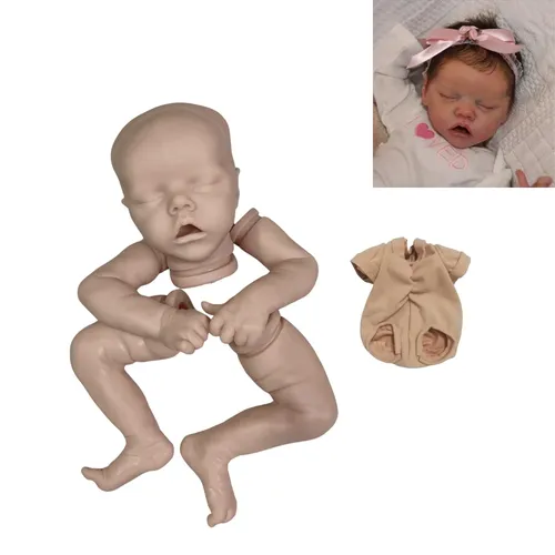 17 Zoll unbemalte wieder geborene Puppe Kit Twin eine neugeborene wieder geborene Puppe Kits leere