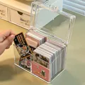 Korean Acrylic transparent Storage Box Blind box Card Kpop Photocard Storage Box Photo Card