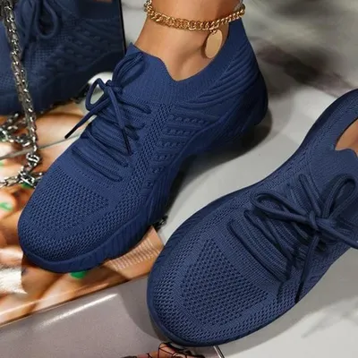 Summer Women Shoes Mesh Breathable Casual Sneakers Lace-Up Vulcanized Shoes Ladies Platform Sport Shoes Female Tennis Shoes
