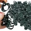 20/30/50PCS 6-Claw Plant Clips Climbing Vine Stem Clasp Tied Dark Green Orchid Flowers Support Clamp