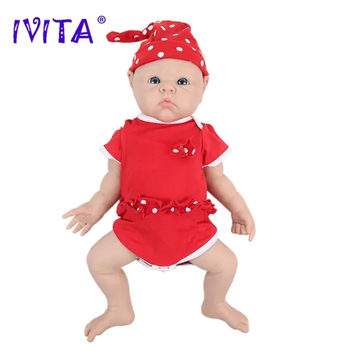 IVITA WG1525 18 5 zoll 3 29 kg 100% Volle Körper Silikon Reborn Baby Puppe Realistische Mädchen
