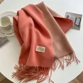 Woolen Yarn Skinny Winter Neckerchief Soft Warm Knitted Scarf Women Korean Style Muffler Bufanda