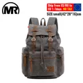 MARKROYAL Canvas Retro Men's Bag Backpack Suitable 14 Inch Laptop Bag Vintage 36-55L Wear-resistant