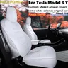 Für Tesla Modell 3 y 2014-2018 Nappaleder Sitzbezüge Full Surround Fabrik Großhandels preis weiß