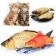 20cm Cat Favor Fish Toy Stuffed Fish Shape Cat Scratch Board Scratching Post Plush Toys For Cat Pet