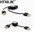 USB 2.0 A Male to A Female Extension Retractable Cable Data Sync Charger Cord 75cm usb male to male