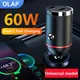 Olaf 60W Dual USB C Car Charger Fast Charging QC 3.0 Mini USB Type C Car Phone Charger For iPhone