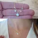 authentic 925 sterling silver chocker cz opal jewelry gold chain elegant women stunning lovely white