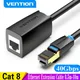 Vention Cat8 Ethernet Extension Cable SFTP 40Gbps RJ45 Extender Patch Cord Adapter for Router Modem