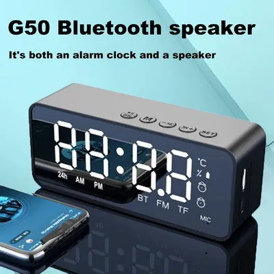 G50 drahtloser Bluetooth-Lautsprecher mit fm Mini-Karte Spiegel Wecker Audio-Stall Empfang k Sprach Image