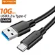 Type-C Data Cable USB3.2 to Type C Transmission Cord 10Gbps for Hard Drive HDD Car Charger 3A 60W PD