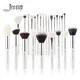 Jessup Makeup brushes set Pearl White/Silver Beauty Foundation Powder Eyeshadow Make up Brushes High