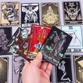 Punk Tarot Cards Embroidered Patches For Clothing Stickers Skeleton Patch DIY Iron On Patches On