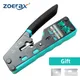 ZoeRax RJ45 Crimping Tool Ethernet Crimper for Cat6 Cat5 Cat5e RJ45 Pass Through Connectors and RJ12