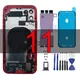 Full Assemble for iPhone 11 Housing Backshell Middle Frame with Back Glass Chassis Battery Cover