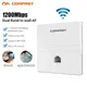 1200Mbps Wireless Dual Band In Wall AP 2.4 +5.8Ghz Gigabit Ethernet Access Point 802.11 AC Hotel