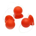 3pcs rote Clown nase hupen quietschende Clown nase mit elastischem Seil für Erwachsene Halloween