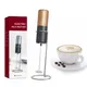 Electric Milk Frother Mini Foamer Coffee Maker Egg Beater With Stand for Chocolate Cappuccino