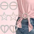 T-Shirt geknotete Brosche Rings tifte Kleidung Accessoires Mode Perle Taille Metall Ecke geknotete