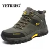 Marke herren Winter Schnee Stiefel Plüsch Warme Stiefeletten Wasserdichte Leder Turnschuhe Outdoor Männlichen Wandern Stiefel Arbeit Schuhe Größe 39-47