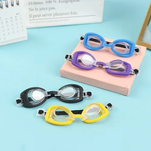 1/6 Puppenhaus Miniatur Schwimm brille Spielzeug Brille Tauch brille für Puppen Dekoration Zubehör