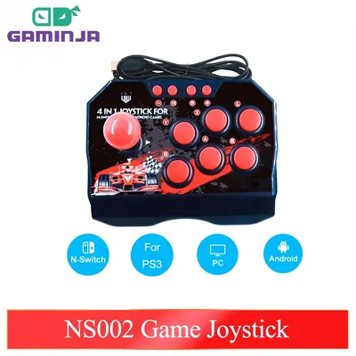 Gaminja ns002 4 in 1 retro arcade-konsole spiel joystick rocker kampf controller für nintendo switch Image