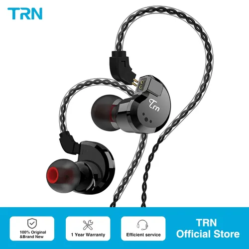 TRN V80 2BA + 2DD Hybrid Metall In Ohr Kopfhörer IEM HIFI DJ Monito Laufende Sport Kopfhörer