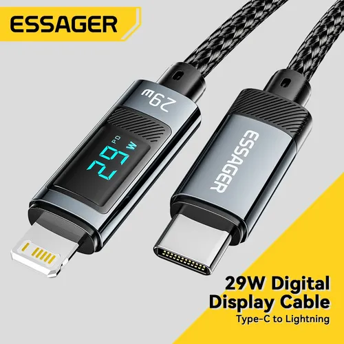 Essager usb typ c kabel für iphone14 13 12 11 pro max pd 29w schnell ladekabel für iphone ladekabel