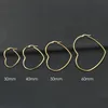 30mm-60mm Herz Ohrringe Für Frauen Edelstahl Übertreiben Große Hoop Ohrring Gold Farbe Hip Hop Rock Korea mode Schmuck