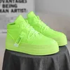 Mode grün Designer Herren Turnschuhe Herbst Casual Sport Skateboard Schuhe für Männer High Top weiß Sneaker Plattform Schuhe männlich