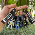 Batman Superheld Schlüssel bund Cartoon Puppe Silikon Material Film Peripherie geräte Anhänger