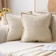 Boho gestreifte Kissen bezüge dekorative Kissen für Sofa Wohnzimmer Bett weiß Überwurf Polyester
