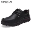 MIXIDELAI Marke Männer Schuhe Handgemachte Hohe Qualität Echtes Leder Schuhe Slip Auf Komfort Business Mann Casual Schuhe Große Größe 47 48