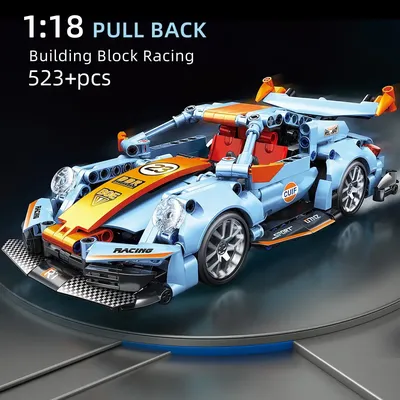 523 stücke Bausteine Stadt Speed Auto festliches Geschenk geben Rennfahrzeug mit Super Racer Ziegel Spielzeug für Kinder Junge Geschenk Image