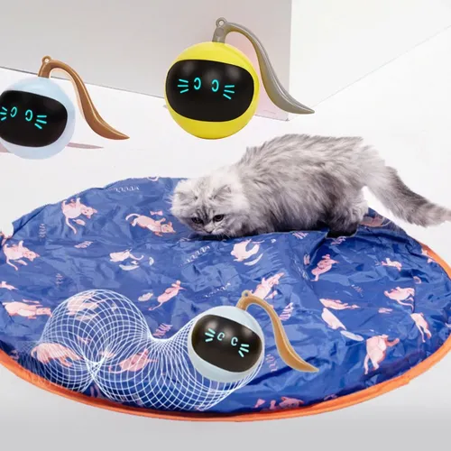Automatische rotierende Katzen spielzeug elektrische Katze Plattenspieler Katzen spielzeug lustige