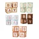 4Pcs Balloons Boxes Baby Shower Decoration Boy Girl 1st Birthday Party Decorations Kids Wedding Baby