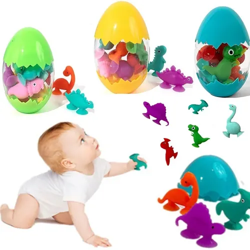 Baby Saugbad Spielzeug für Kinder sensorische Reises pielzeug Saugnapf Spielzeug Silikon Tier Sauger