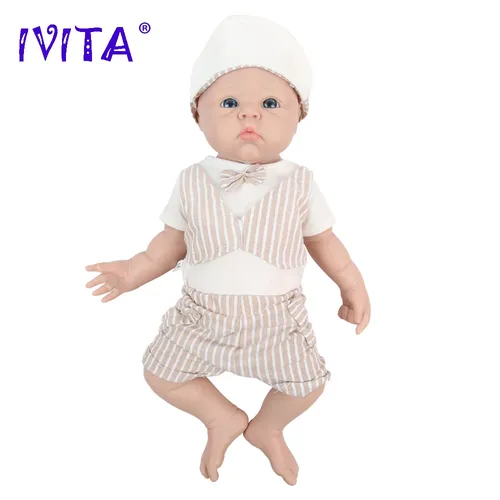 IVITA WB1525 47cm 3298g 100% Volle Körper Silikon Reborn Baby Puppe Realistische Bebe Puppen Weiche