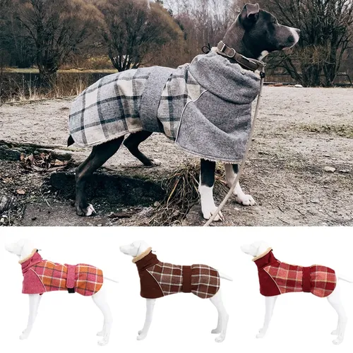 Winter Große Hund Kleidung Warme Fleece Pet Jacke für Medium Large Hunde Weimaraner Greyhound