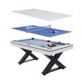 Table multi-jeux, ping-pong et billard en bois blanc