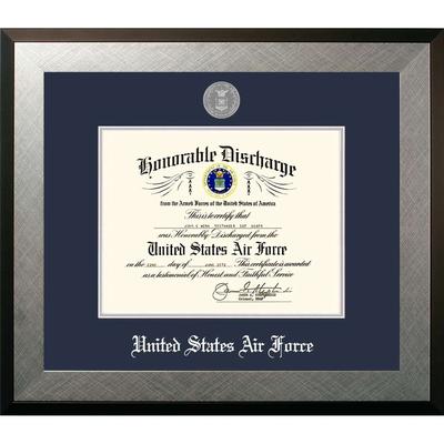 Patriot Frames Air Force 8.5x11 Discharge Honors Frame with Silver Medallion