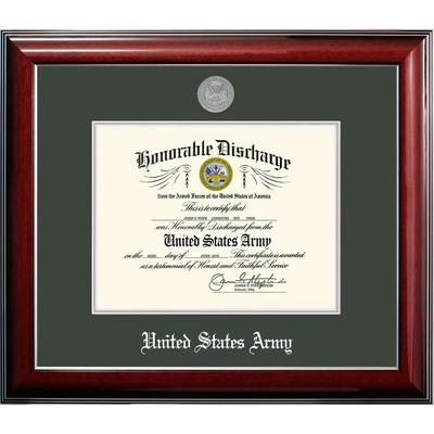 Patriot Frames Army 8 x10 Discharge Classic Frame with Silver Medallion