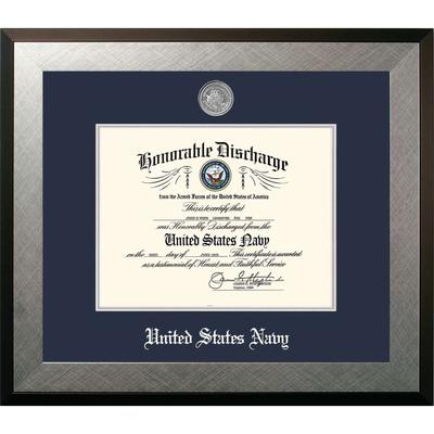 Patriot Frames Navy 8.5x11 Discharge Honors Frame with Silver Medallion