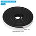 Weather Stripping for Doors 2 Rolls Foam Seal Tape Adhesive Insulation - Black