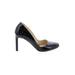 Butter Heels: Pumps Stilleto Cocktail Party Black Print Shoes - Women's Size 6 1/2 - Almond Toe
